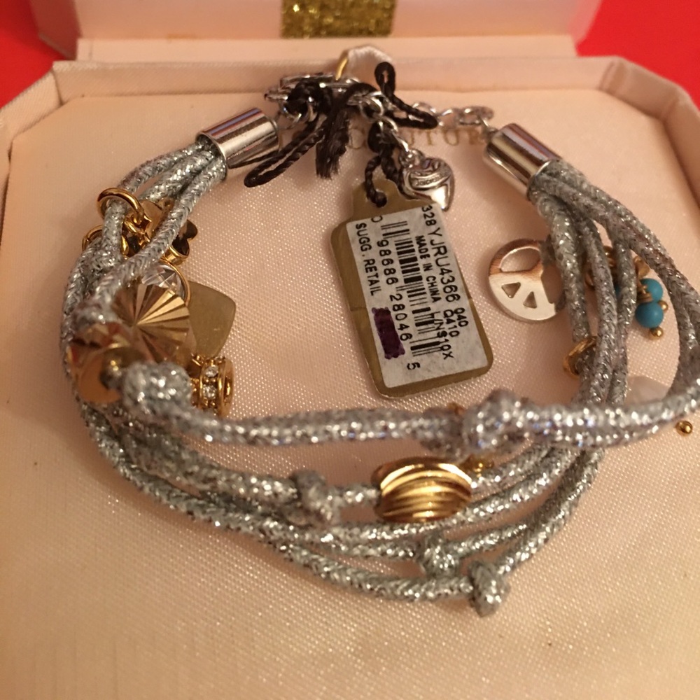 NWT: Juicy Couture glittery charm bracelet